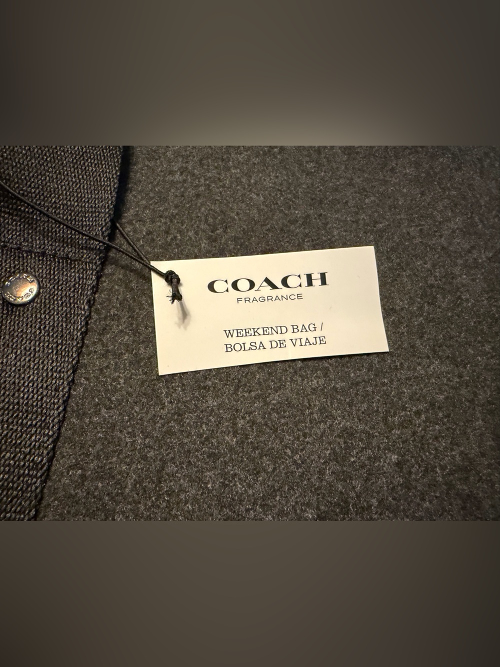 Coach Charcoal Gray Weekend Tote with Tag - Picture 2 of 3